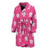 Dog Maltese Puppy Pattern Print Men Long Robe-grizzshop