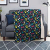 Dog Paw Print Blanket-grizzshop