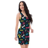 Dog Paw Print Bodycon Dress-grizzshop