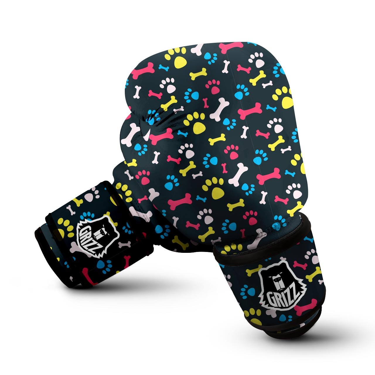 Dog Paw Print Boxing Gloves-grizzshop