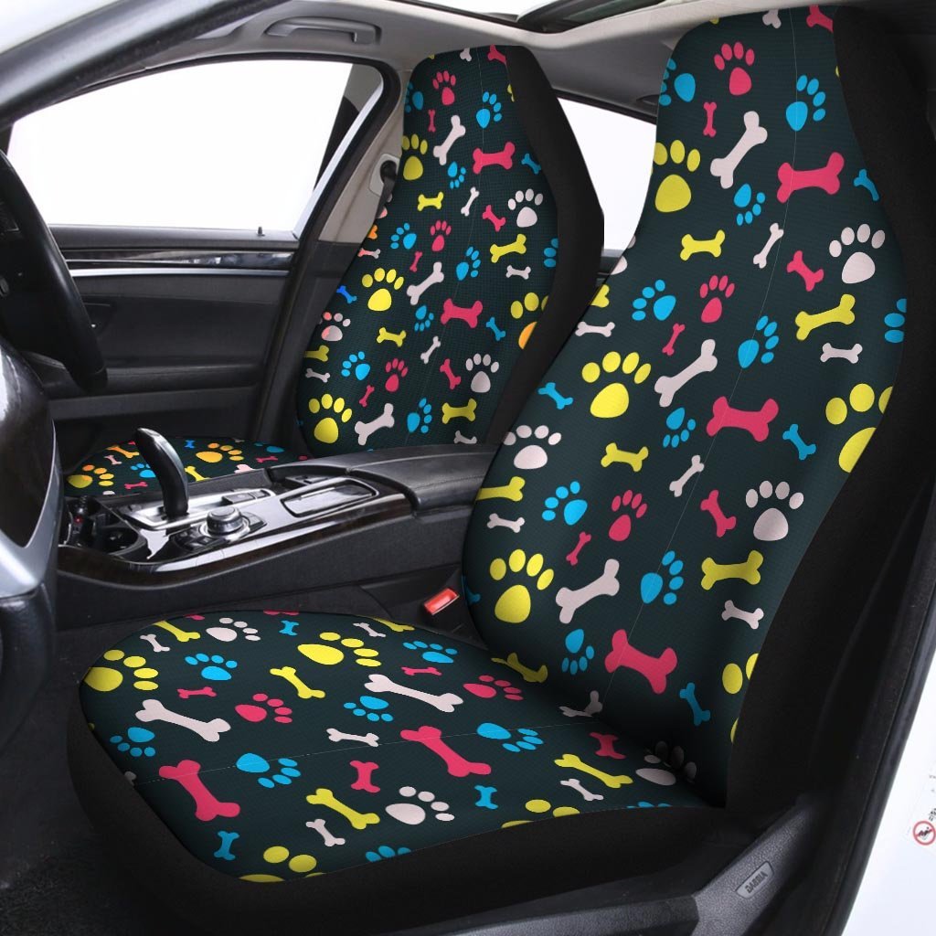 Dog Paw Print Car Seat Covers-grizzshop