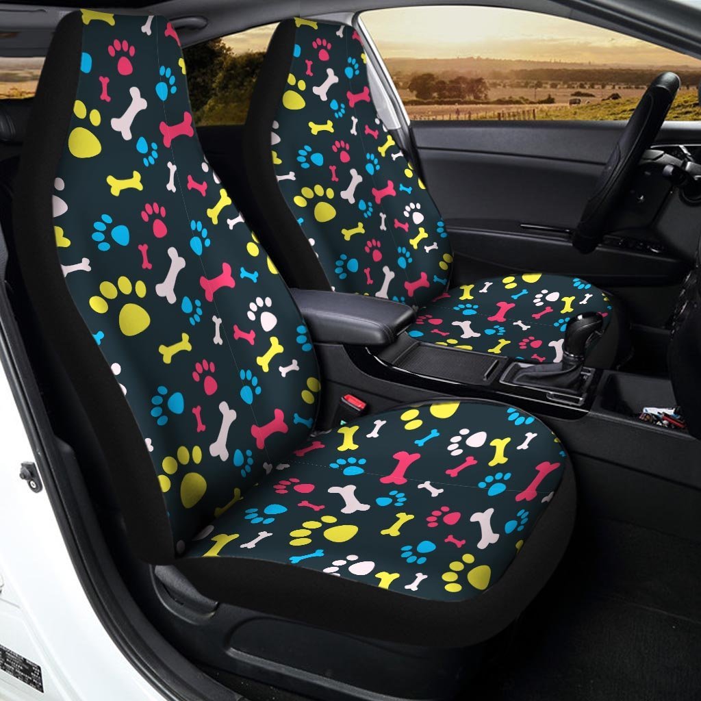 Dog Paw Print Car Seat Covers-grizzshop