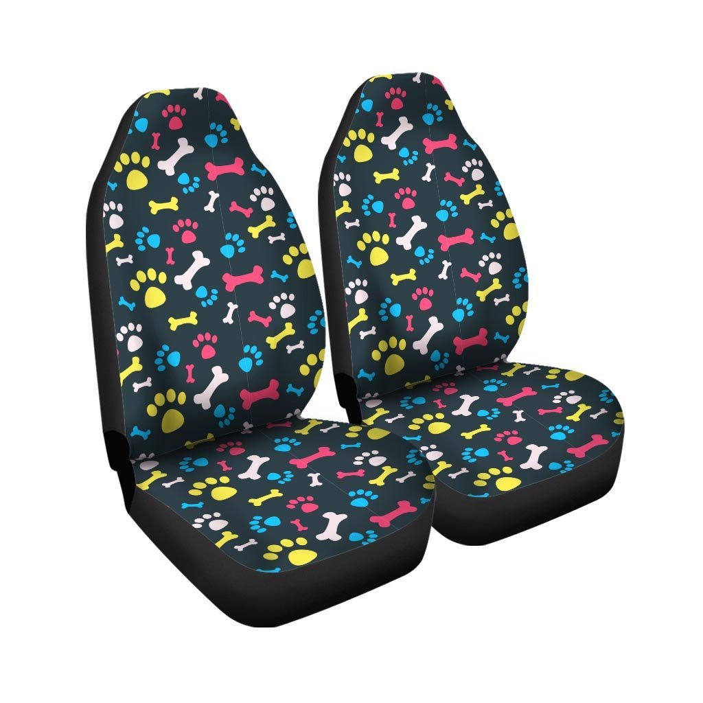 Dog Paw Print Car Seat Covers-grizzshop