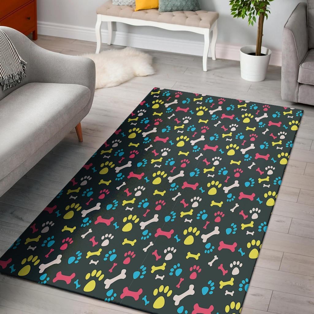 Dog Paw Print Floor Mat-grizzshop