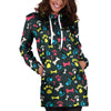 Dog Paw Print Hoodie Dress-grizzshop