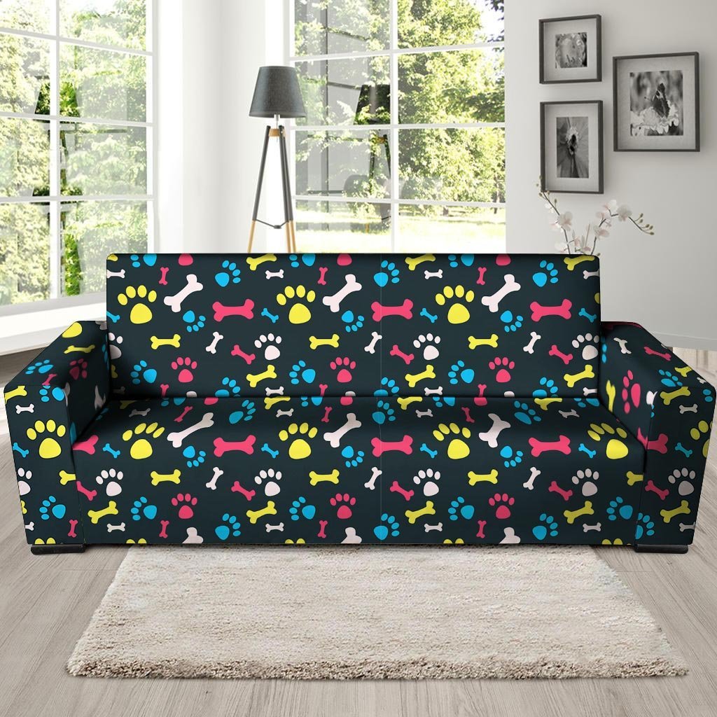 Paw print 2025 sofa cover