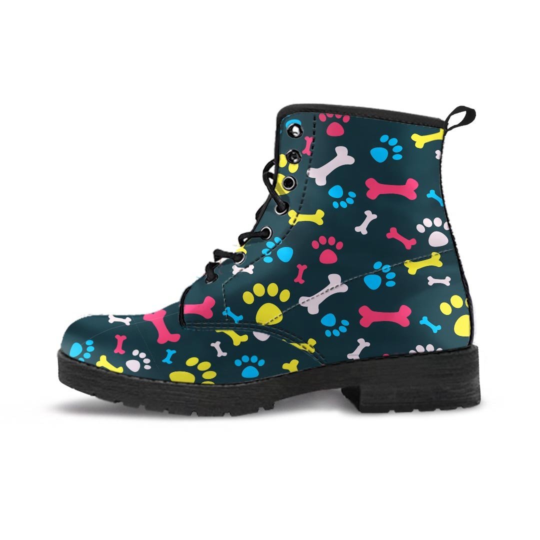 Dog Paw Print Women's Boots-grizzshop