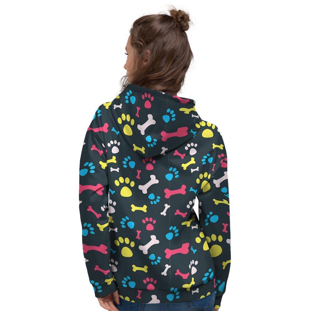 Dog Paw Print Women's Hoodie-grizzshop