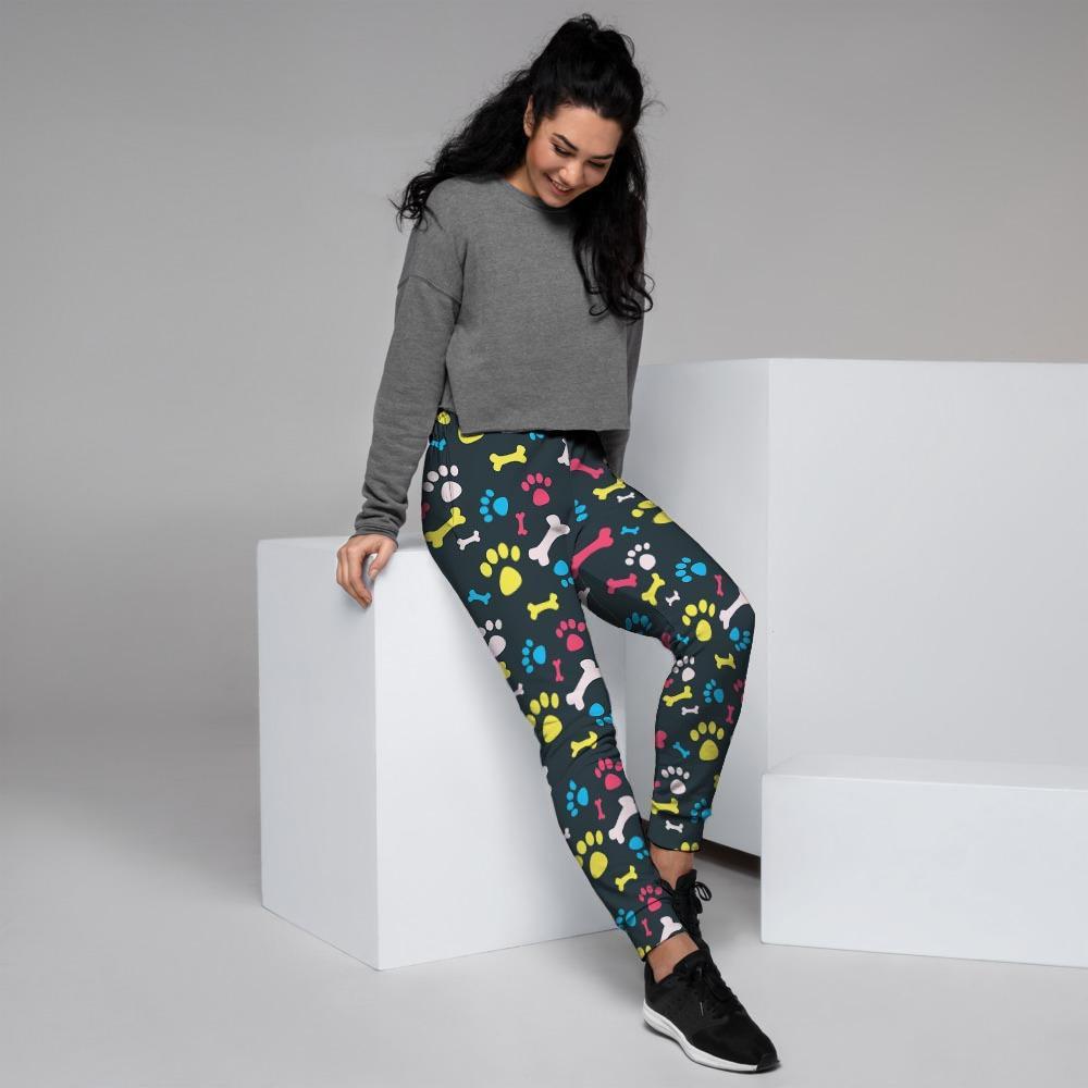 Dog Paw Print Women's Joggers-grizzshop