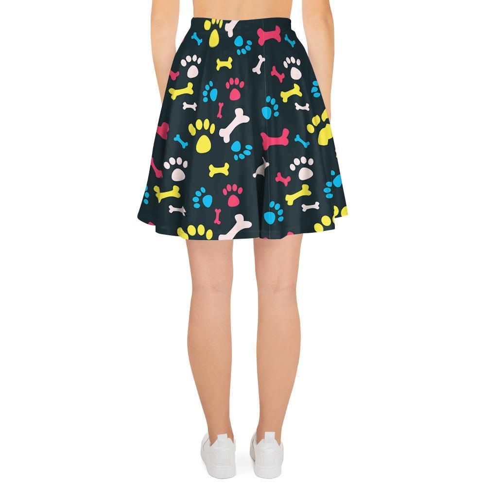 Dog Paw Print Women's Skirt-grizzshop