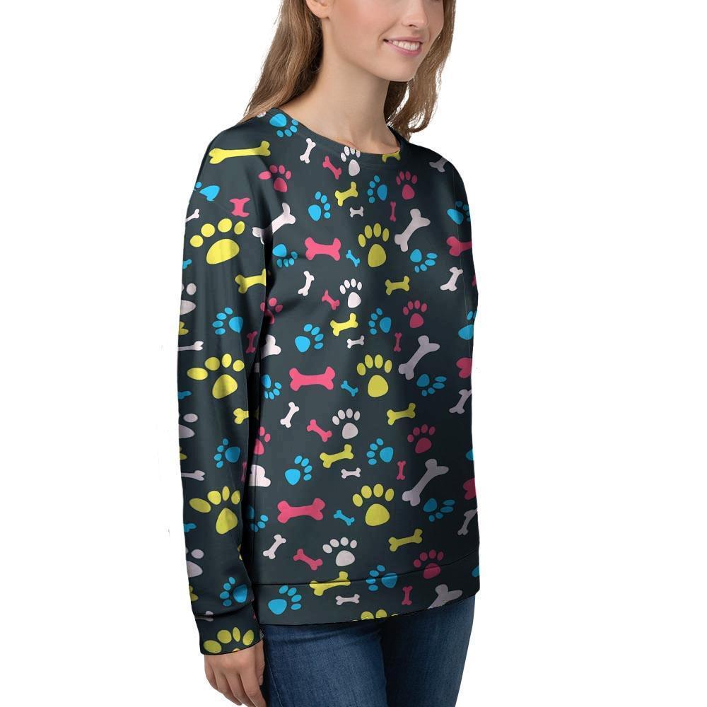 Dog Paw Print Women's Sweatshirt-grizzshop