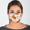 Dog Pomeranian Pattern Print Face Mask-grizzshop