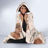 Dog Pomeranian Pattern Print Hooded Blanket-grizzshop