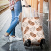 Dog Pomeranian Pattern Print Luggage Cover Protector-grizzshop