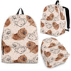 Dog Pomeranian Pattern Print Premium Backpack-grizzshop