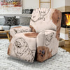 Dog Pomeranian Pattern Print Recliner Cover-grizzshop