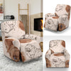 Dog Pomeranian Pattern Print Recliner Cover-grizzshop