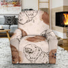 Dog Pomeranian Pattern Print Recliner Cover-grizzshop