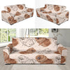 Dog Pomeranian Pattern Print Sofa Covers-grizzshop