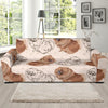 Dog Pomeranian Pattern Print Sofa Covers-grizzshop