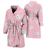 Dog Pomeranian Print Pattern Men Long Robe-grizzshop