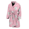 Dog Pomeranian Print Pattern Men Long Robe-grizzshop