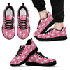 Dog Poodle Pattern Print Black Sneaker Shoes For Men Women-grizzshop