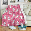 Dog Poodle Pattern Print Blanket-grizzshop