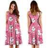 Dog Poodle Pattern Print Dress-grizzshop