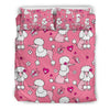 Dog Poodle Pattern Print Duvet Cover Bedding Set-grizzshop