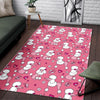 Dog Poodle Pattern Print Floor Mat-grizzshop