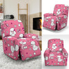 Dog Poodle Pattern Print Recliner Cover-grizzshop