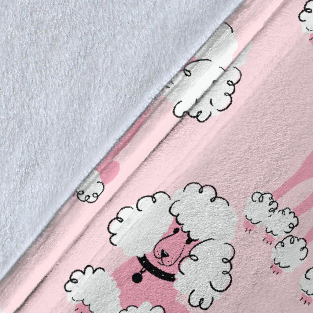 Dog Poodle Print Pattern Blanket-grizzshop