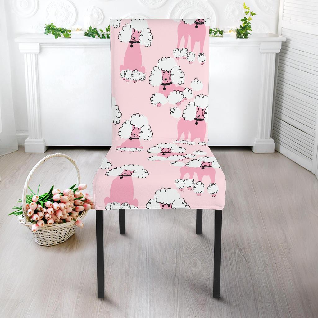 Dog Poodle Print Pattern Chair Cover-grizzshop