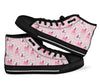 Dog Poodle Print Pattern Men Women's High Top Shoes-grizzshop