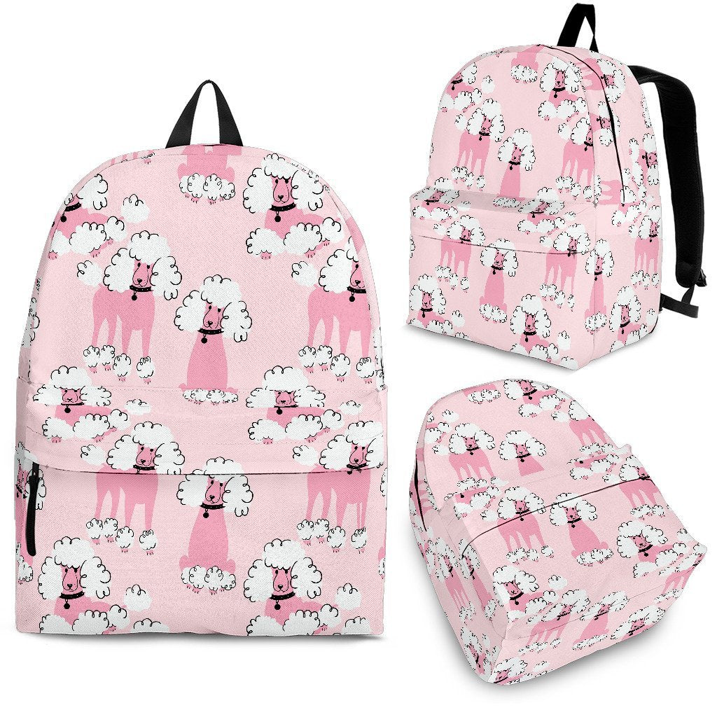 Dog Poodle Print Pattern Premium Backpack-grizzshop