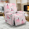 Dog Poodle Print Pattern Recliner Cover-grizzshop