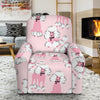 Dog Poodle Print Pattern Recliner Cover-grizzshop