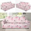 Dog Poodle Print Pattern Sofa Covers-grizzshop