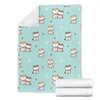 Dog Pupppy Shiba Inu Pattern Print Blanket-grizzshop