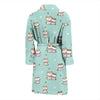 Dog Pupppy Shiba Inu Pattern Print Men Long Robe-grizzshop