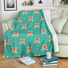 Dog Pupppy Shiba Inu Print Pattern Blanket-grizzshop