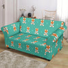 Dog Pupppy Shiba Inu Print Pattern Loveseat Cover-grizzshop