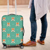 Dog Pupppy Shiba Inu Print Pattern Luggage Cover Protector-grizzshop