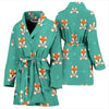 Dog Pupppy Shiba Inu Print Pattern Pattern Print Women Long Robe-grizzshop