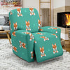 Dog Pupppy Shiba Inu Print Pattern Recliner Cover-grizzshop