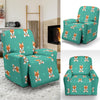 Dog Pupppy Shiba Inu Print Pattern Recliner Cover-grizzshop