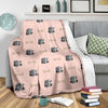 Dog Puppy Schnauzer Pattern Print Blanket-grizzshop