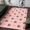 Dog Puppy Schnauzer Pattern Print Floor Mat-grizzshop