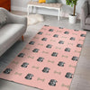 Dog Puppy Schnauzer Pattern Print Floor Mat-grizzshop